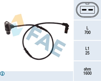 Sensor, wheel speed (78073)