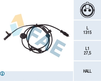 Sensor, wheel speed (78030)