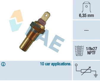 Sensor, coolant temperature (31270)