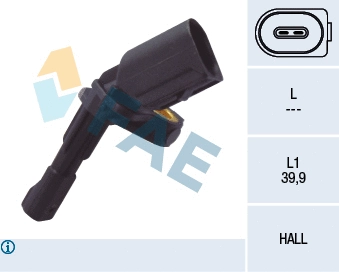 Sensor, wheel speed (78102)