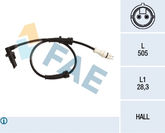 Sensor, wheel speed (78217)