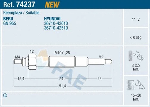 Glow Plug (74237)