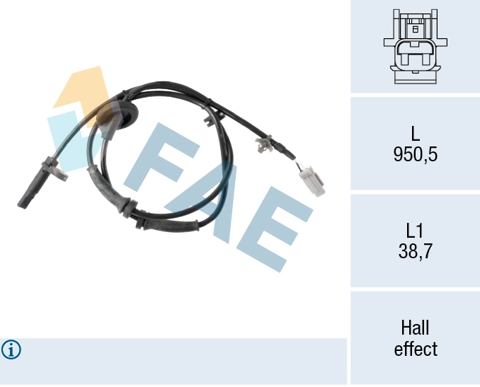 Sensor, wheel speed (78679)