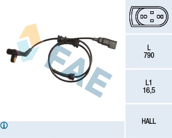 Sensor, wheel speed (78160)