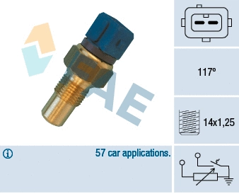 Sensor, coolant temperature (34440)