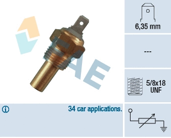 Sensor, coolant temperature (31360)