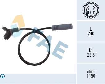 Sensor, wheel speed (78017)
