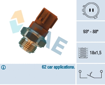 Temperature Switch, radiator fan (36440)