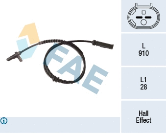 Sensor, wheel speed (78336)