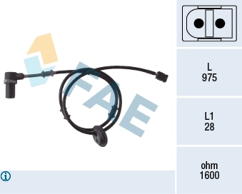 Sensor, wheel speed (78053)