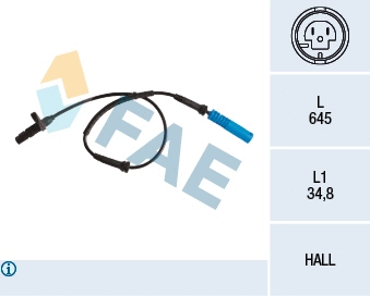 Sensor, wheel speed (78260)