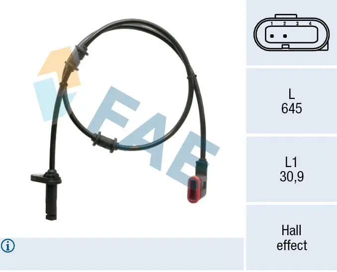 Sensor, wheel speed (78484)