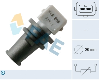Sensor, intake air temperature (33921)