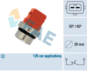 Temperature Switch, coolant warning lamp (35320)
