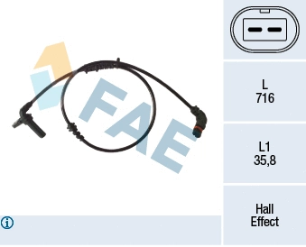 Sensor, wheel speed (78488)