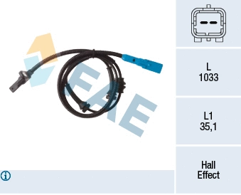 Sensor, wheel speed (78313)