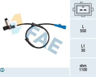 Sensor, wheel speed (78195)