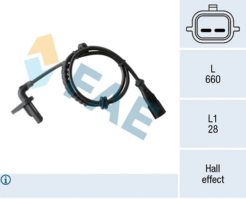 Sensor, wheel speed (78410)