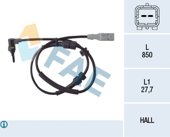 Sensor, wheel speed (78086)