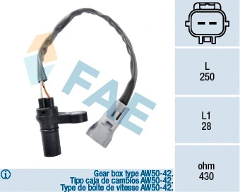 Sensor, crankshaft pulse (79124)