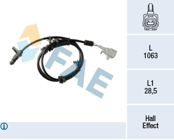 Sensor, wheel speed (78332)