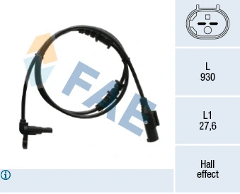Sensor, wheel speed (78525)