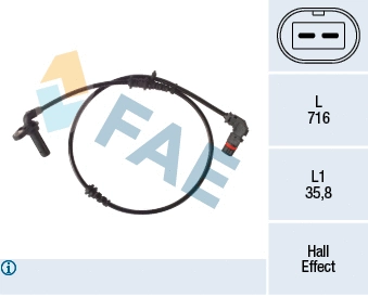 Sensor, wheel speed (78489)