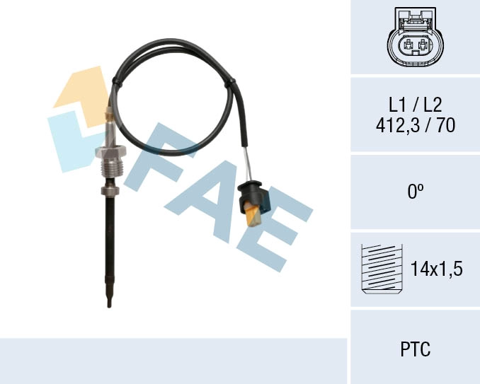 Sensor, exhaust gas temperature (68039)