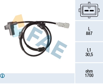 Sensor, wheel speed (78368)