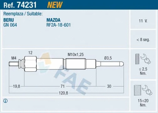 Glow Plug (74231)