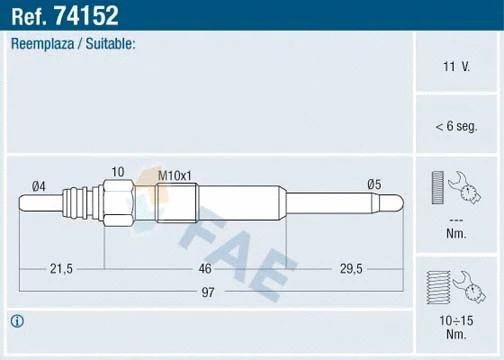 Glow Plug (74152)