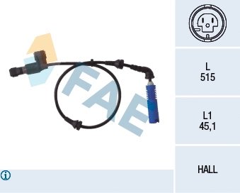 Sensor, wheel speed (78014)