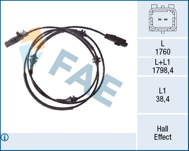 Sensor, wheel speed (78518)