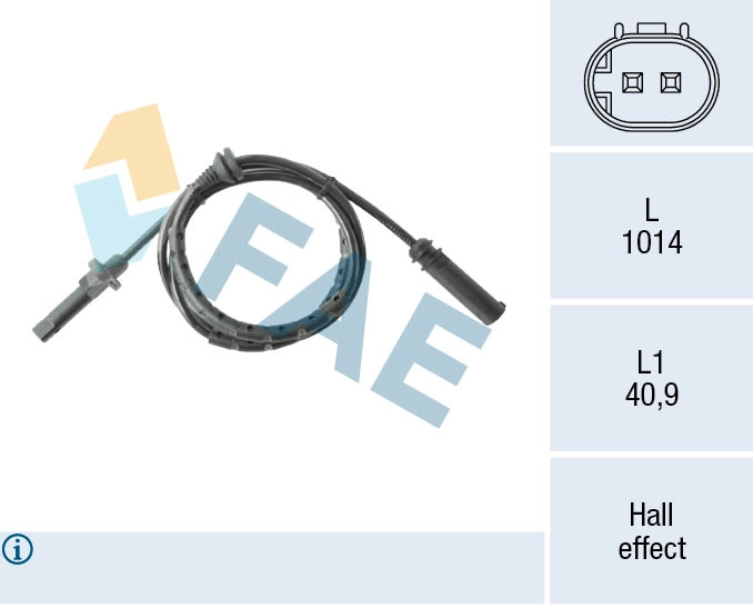 Sensor, wheel speed (78565)