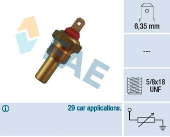 Sensor, coolant temperature (31200)