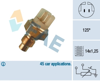 Sensor, coolant temperature (34040)