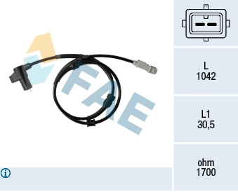 Sensor, wheel speed (78347)