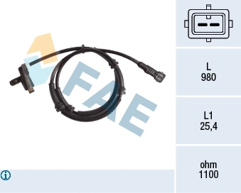 Sensor, wheel speed (78201)