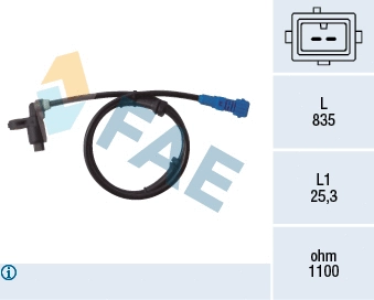Sensor, wheel speed (78021)