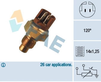 Sensor, coolant temperature (34130)