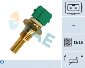 Sensor, coolant temperature (33400)