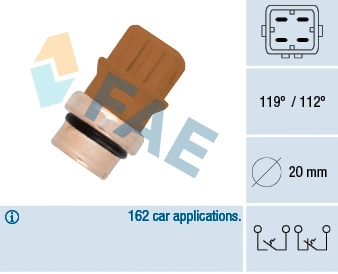 Temperature Switch, coolant warning lamp (35580)
