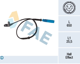 Sensor, wheel speed (78340)