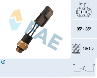 Temperature Switch, radiator fan (37550)