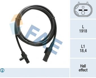 Sensor, wheel speed (78530)