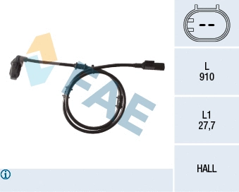 Sensor, wheel speed (78133)