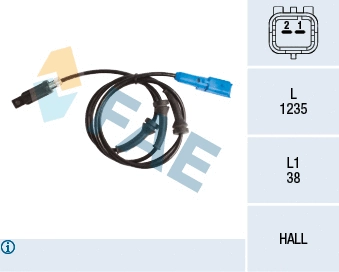 Sensor, wheel speed (78233)