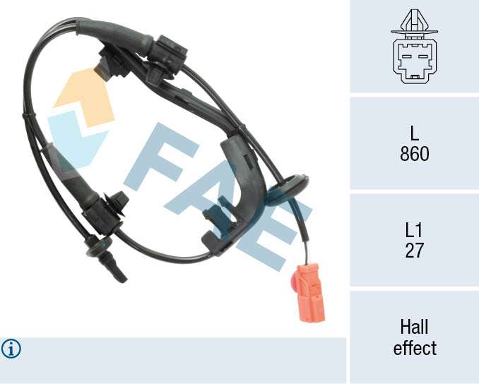Sensor, wheel speed (78595)