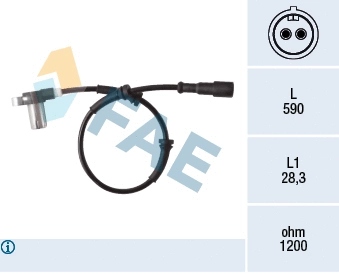 Sensor, wheel speed (78416)