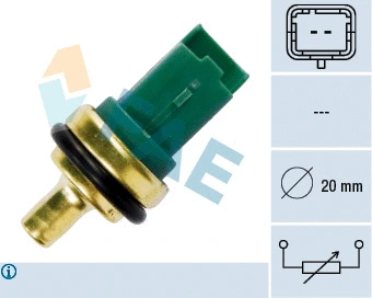 Sensor, coolant temperature (33706)